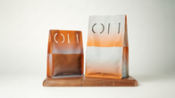 Progettazione su misura sacchetto del fondo piatto di carta kraft per l'imballaggio quotidiano dei chicchi di caffè dell'alimento