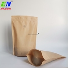 Matte Kraft Paper Reusable Food insacca il supporto sulle borse dell'imballaggio di plastica del dado del sacchetto