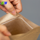 Biodegradabile stia sui sacchetti di carta kraft di Brown della natura del sacchetto con la finestra e la chiusura lampo