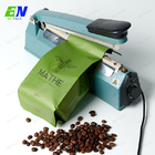 Borsa di caffè laterale su misura del pacchetto del caffè del rinforzo di progettazione con la valvola e Tin Tie