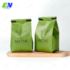 Caffè di plastica laterale stampato su ordinazione di carta kraft del rinforzo di imballaggio per alimenti che imballa Tin Tie Bag With Valve